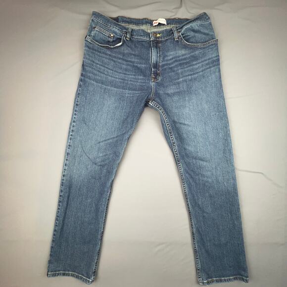 Wrangler | Slim Straight Jeans | 38x30 | Stretch Fit | Mid Wash Denim - Picture 1 of 7
